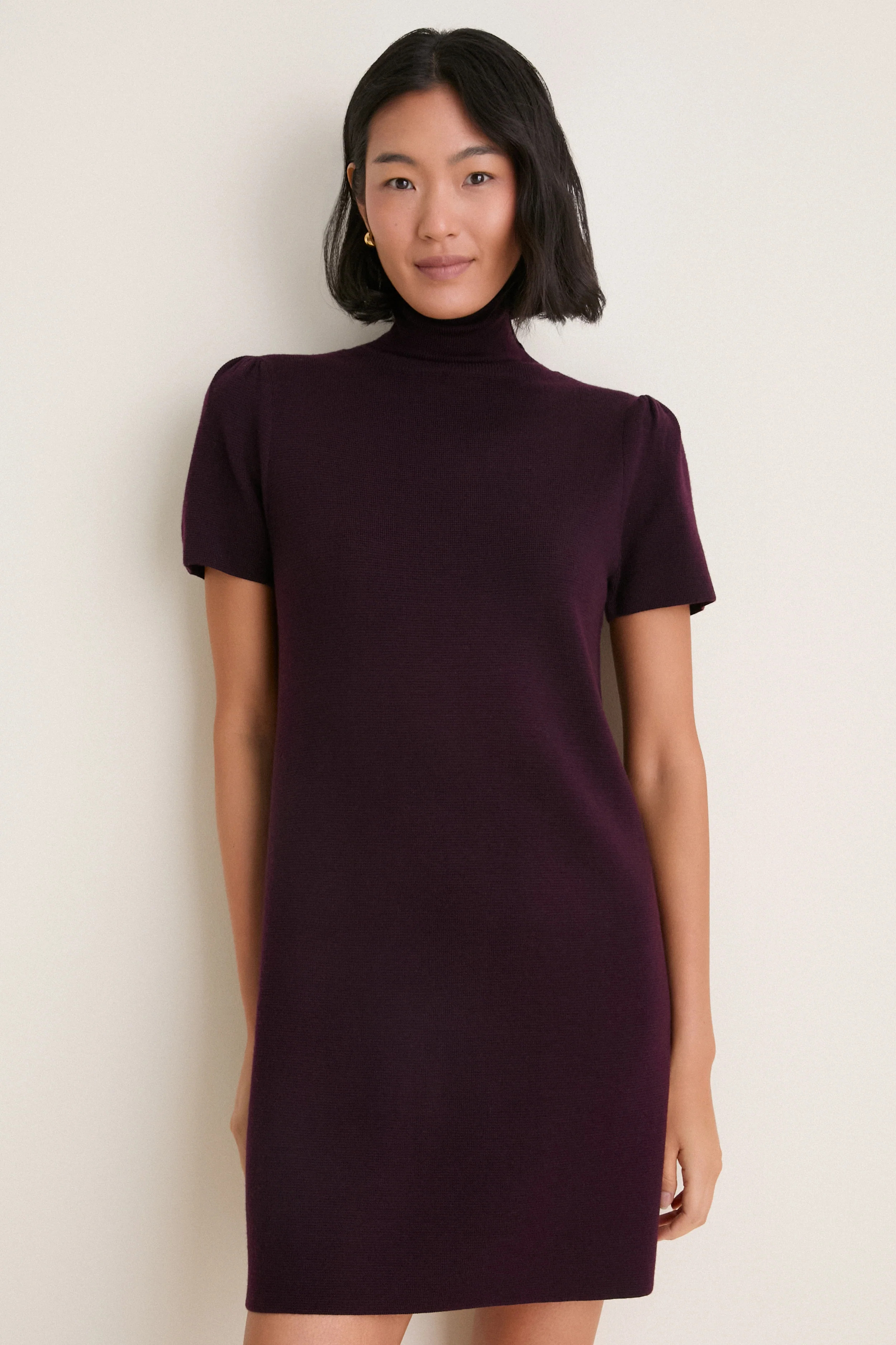 Plum Merino Hewitt Turtleneck Dress | Tuckernuck (US)