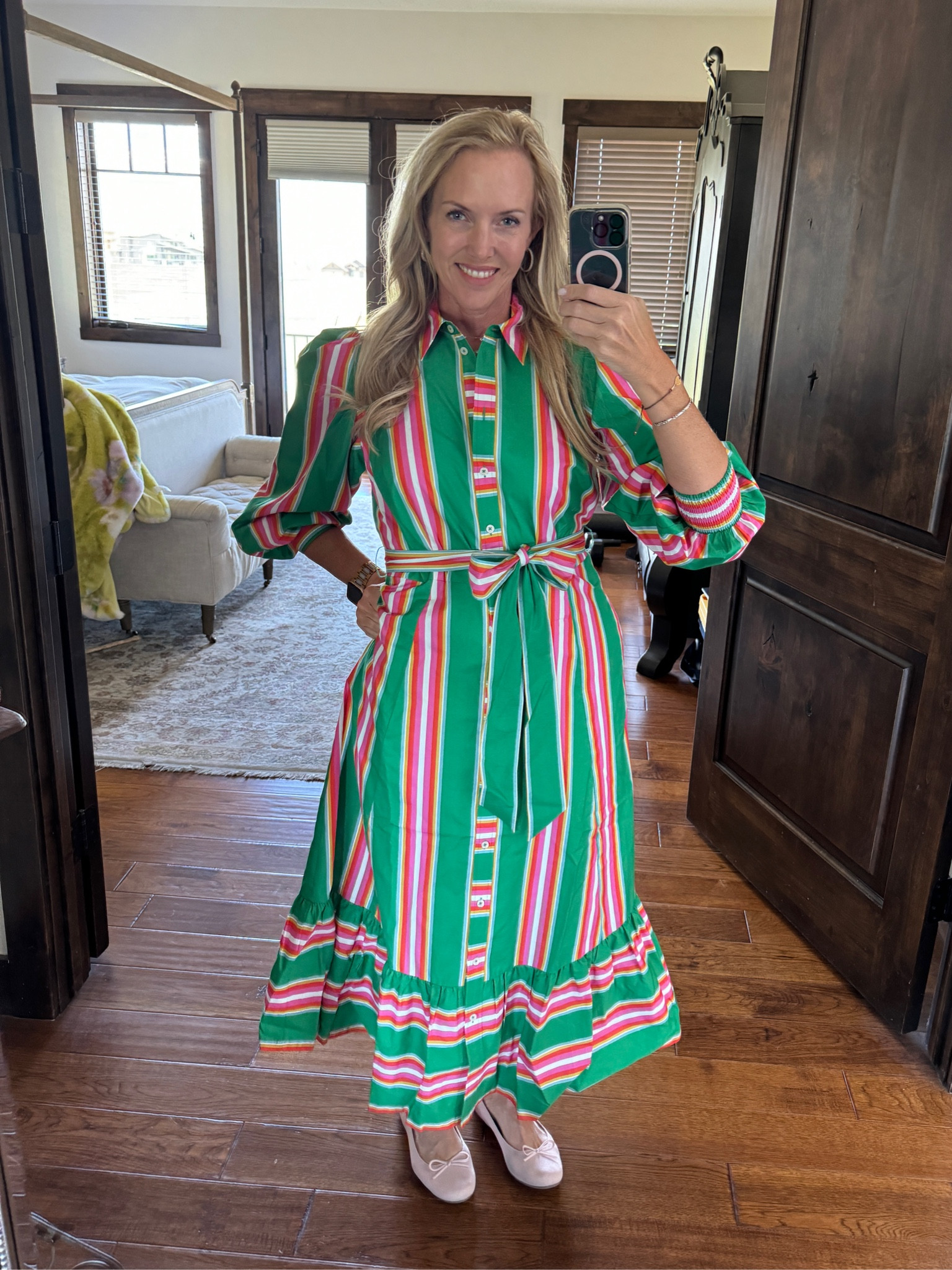 I’m so in love with this dress. This one is definitely in the running for what to wear for Wimbledon. It is fun, comfortable and has pockets!

These easy to wear ballet flats are so comfortable yet they look great. They are so versatile, perfect for your closet!

#LTKMidsize #LTKParties #LTKOver40