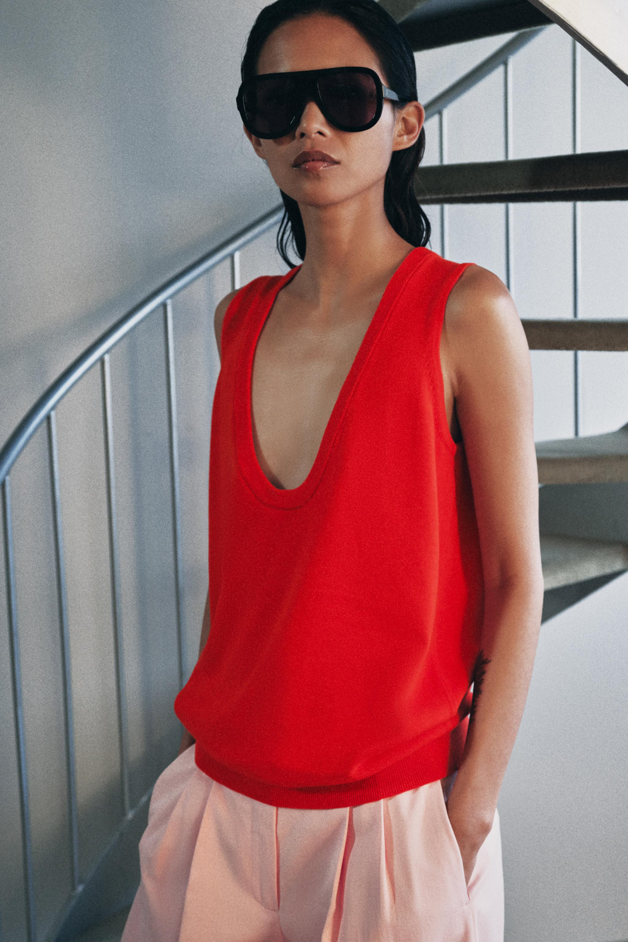 SLEEVELESS KNIT TOP | Zara US