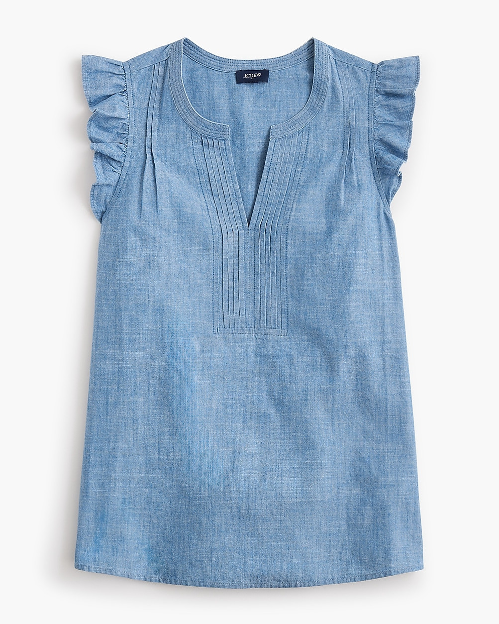 Chambray flutter-sleeve top | J.Crew Factory
