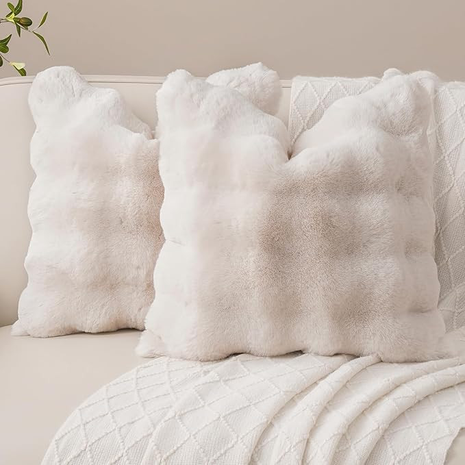 20x20 Pillow Covers Set of 2 Throw Pillows Covers for Couch Plush Decorative Pillowcase for Farmh... | Amazon (US)