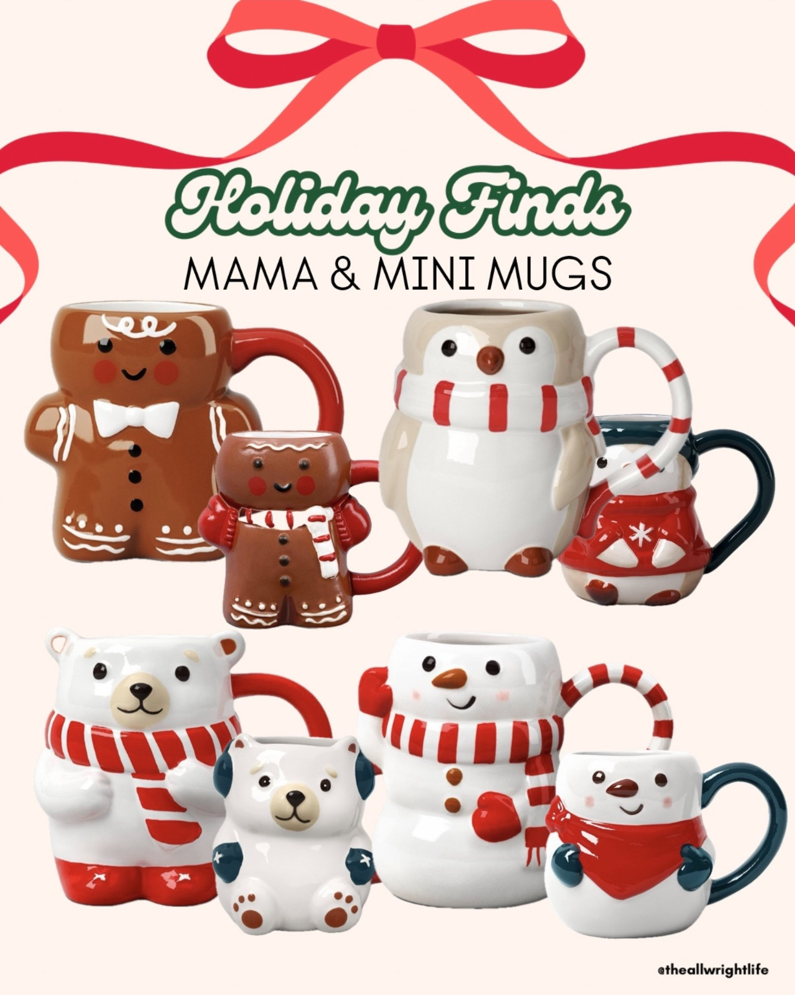 The cutest mommy and me holiday mugs for a great price! Mini mugs have always been super difficult to find in years past, so this is amazing!

Christmas gifts for kids
Christmas mugs 
#LTKFamily


#LTKKids #LTKGiftGuide