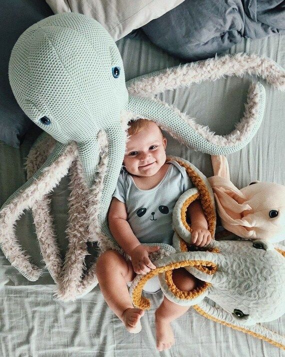 Big GrandMa Octopus - Handmade Stuffed Animal | Etsy (US)