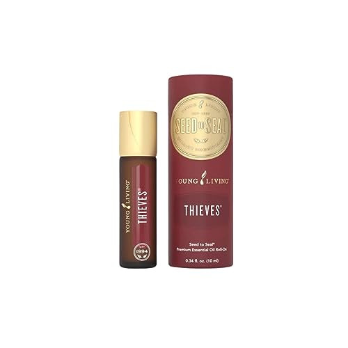 Young Living Thieves Roll-On - 10 ml - Pre-Diluted Essential Oil Blend for On-The-Go Application - a Legendary Blend of Essential Oils. Formulated with Clove, Lemon, Cinnamon Bark, Eucalyptus | Amazon (US)
