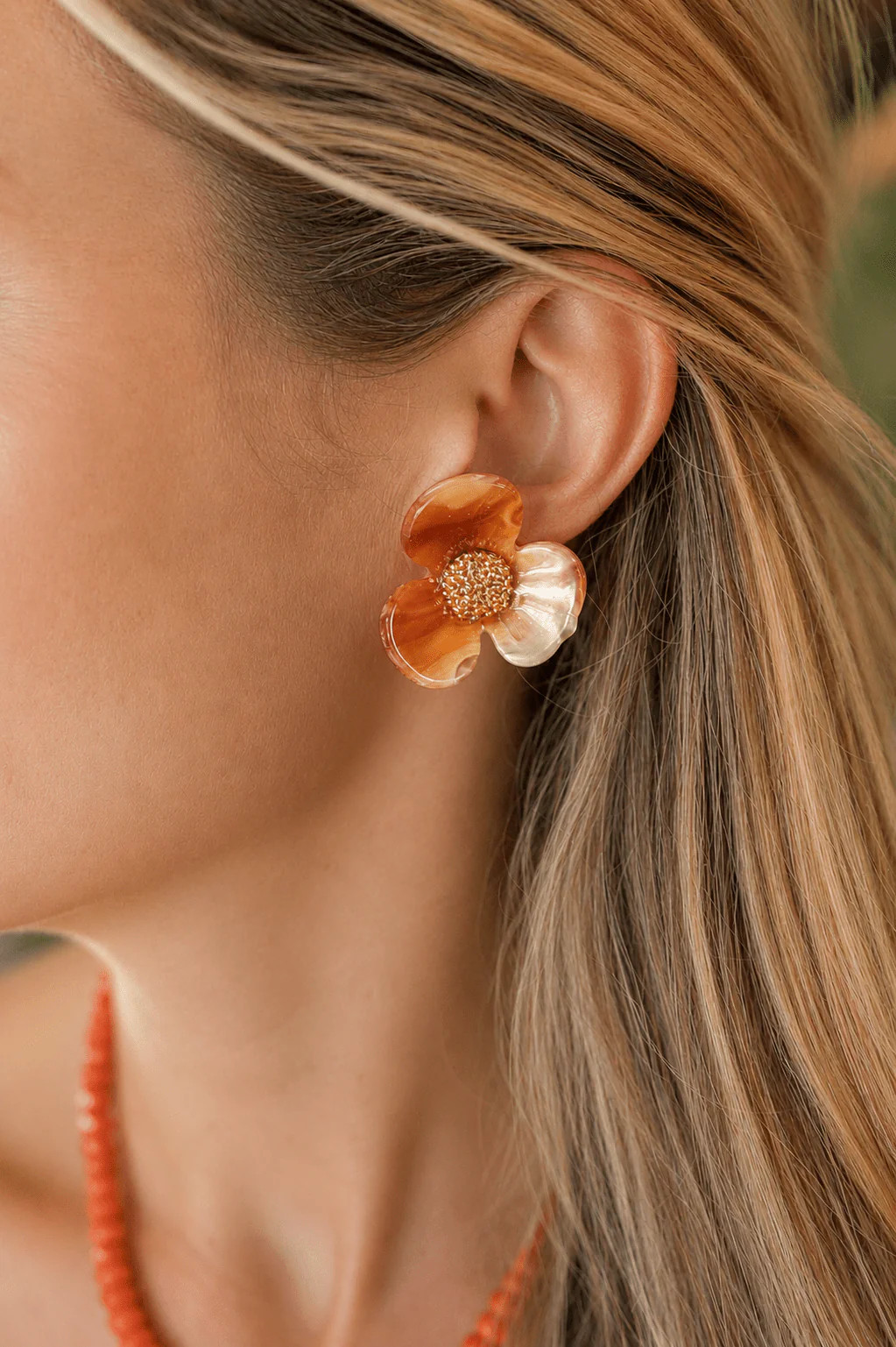Bell Acrylic Flower Earring | Lisi Lerch Inc