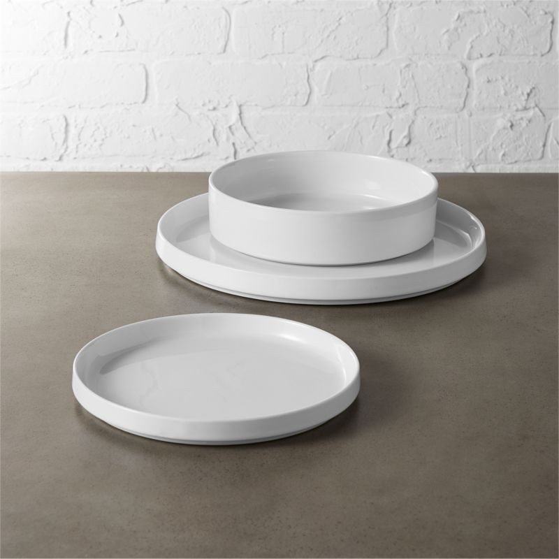 Frank Modern White Dish Set | CB2 | CB2