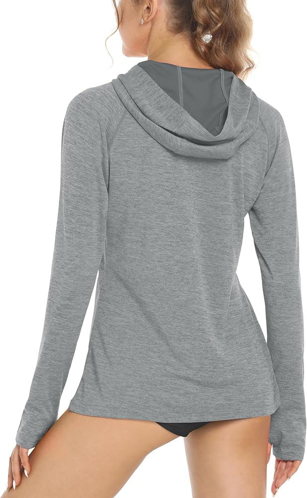 MAGCOMSEN Women's Sun Protection Hoodie Shirts UPF 50+ Long Sleeve Top Quick Dry Lightweight for ... | Amazon (US)