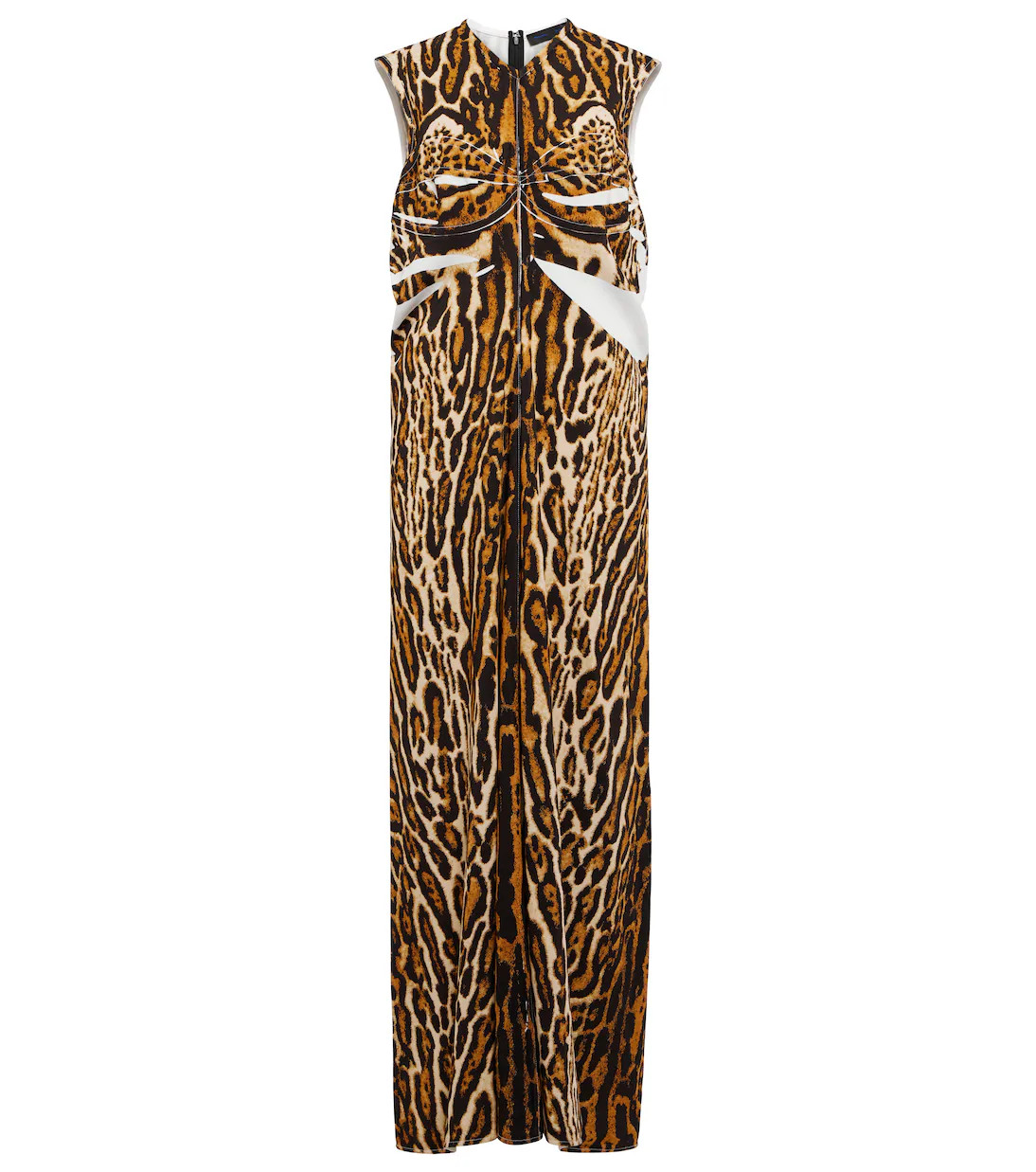 Leopard-print creape maxi dress | Mytheresa (US/CA)