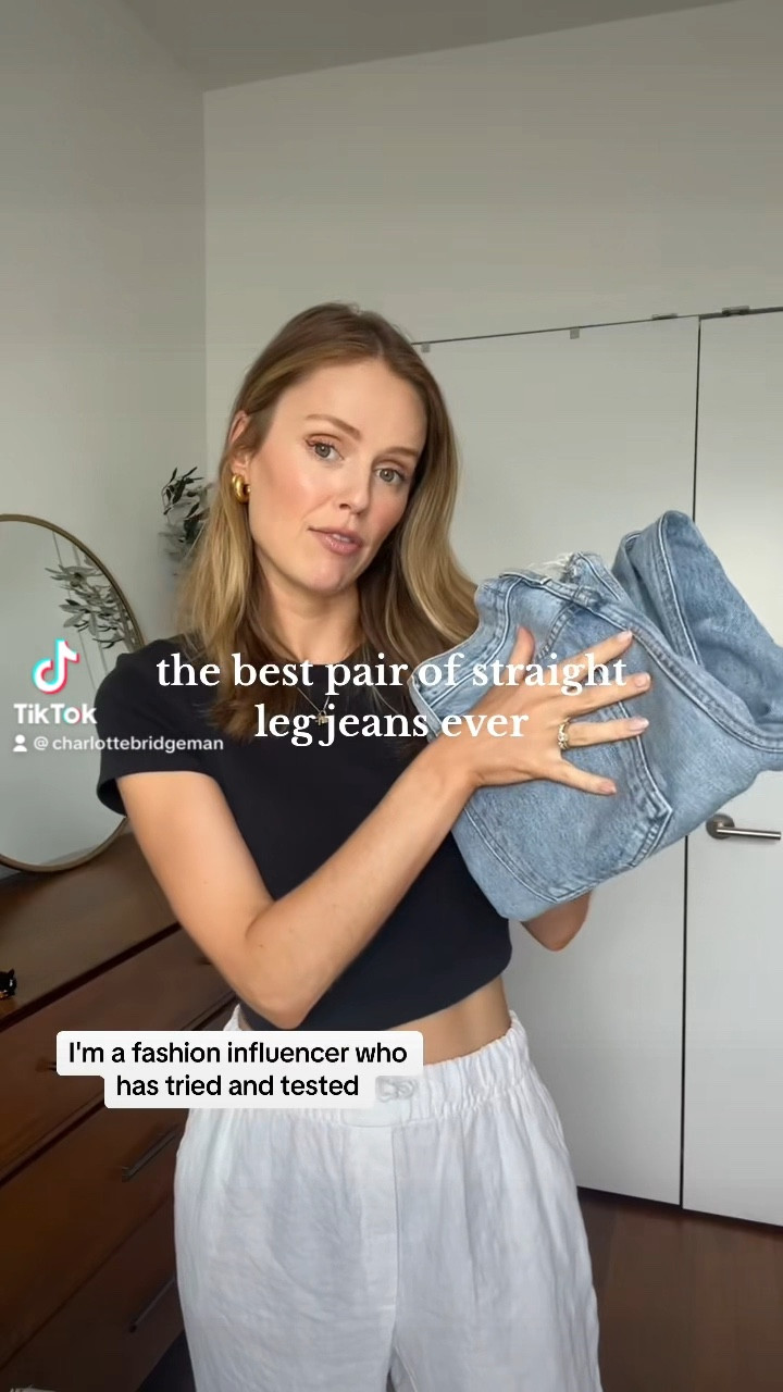 My favorite pair of straight leg jeans

#LTKstyletip