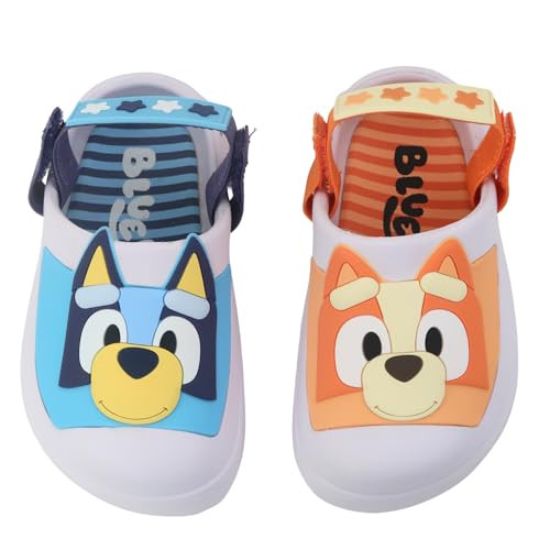 Bluey Boys & Girls Clogs Kids Slip On Beach Water Shoes with Adjustable Strap Sizes 5-13 (Grey, US Footwear Size System, Little Kid, Numeric, Medium, 8) | Amazon (US)