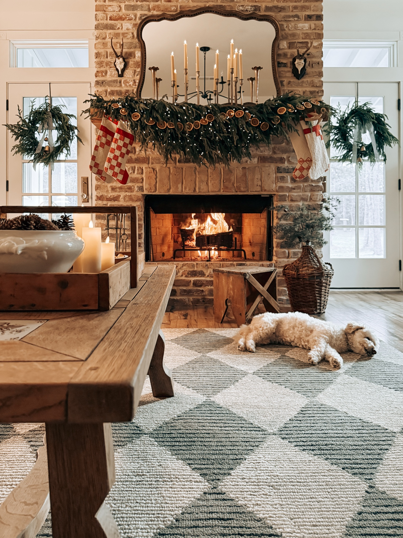 A cozy new cottage rug that's definitely pet-approved in our home! It's not only soft to the touch, but its print adds so much charm to the room. I'm also a fan of the deep green color. It’s the ideal touch for a room refresh.

#LTKHome #LTKHoliday
