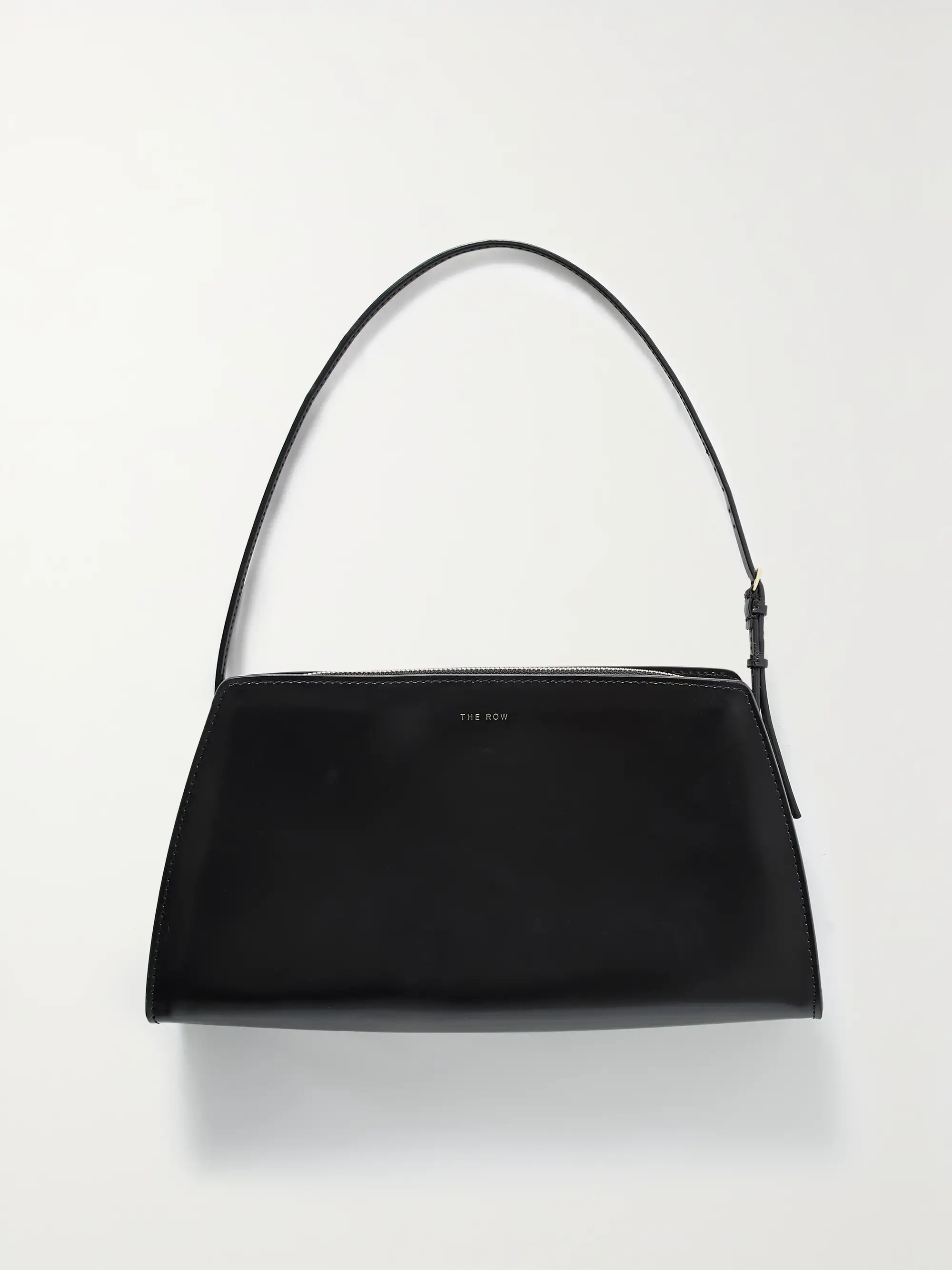 Dalia glossed-leather shoulder bag | NET-A-PORTER (US)