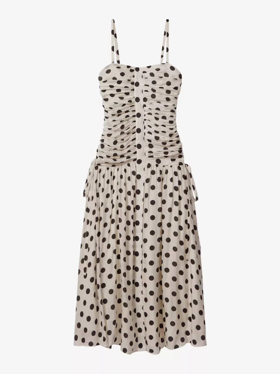 Rue polka-dot woven maxi dress | Selfridges