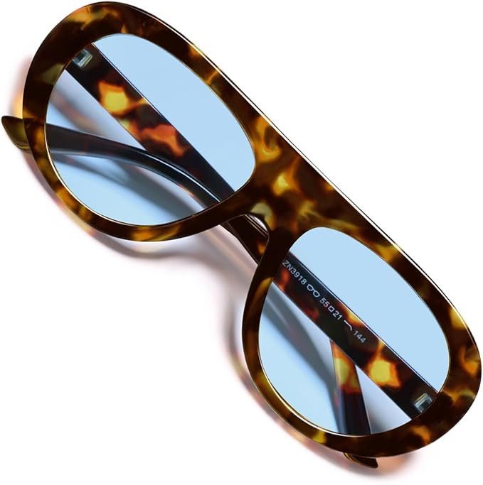 VANLINKER Retro Aviator Sunglasses for Women Chic Classic 70s Vintage Trendy 2026 Chunky UV400 Su... | Amazon (US)