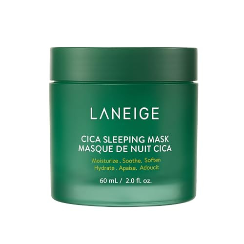 LANEIGE Hypoallergenic Cica Sleeping Mask: Hydrate, Nourish, and Soothe Stressed Skin, 2.0 fl. oz.(Packing may vary) | Amazon (US)