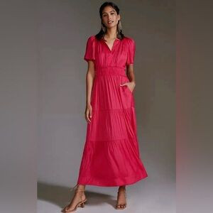 Anthropologie Somerset Maxi Dress Pink XS | Poshmark