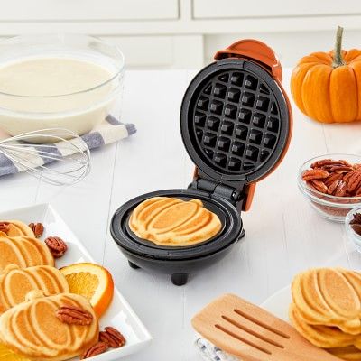Dash Mini Design Pumpkin Waffle Maker | Williams-Sonoma
