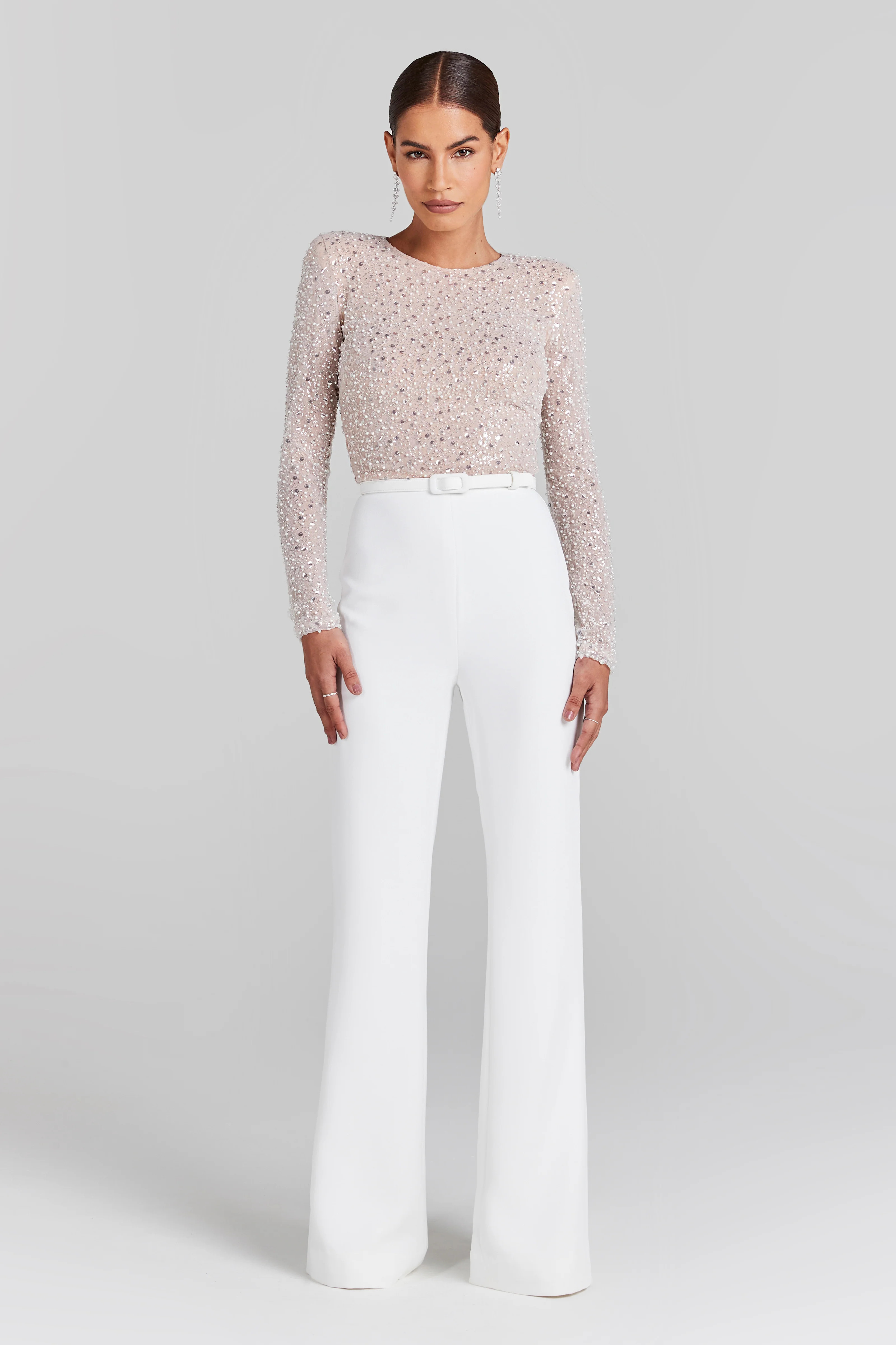 Misha White Jumpsuit | Nadine Merabi