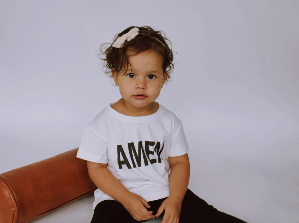 AMEN TEE IN WHITE (KIDS) | raëliv