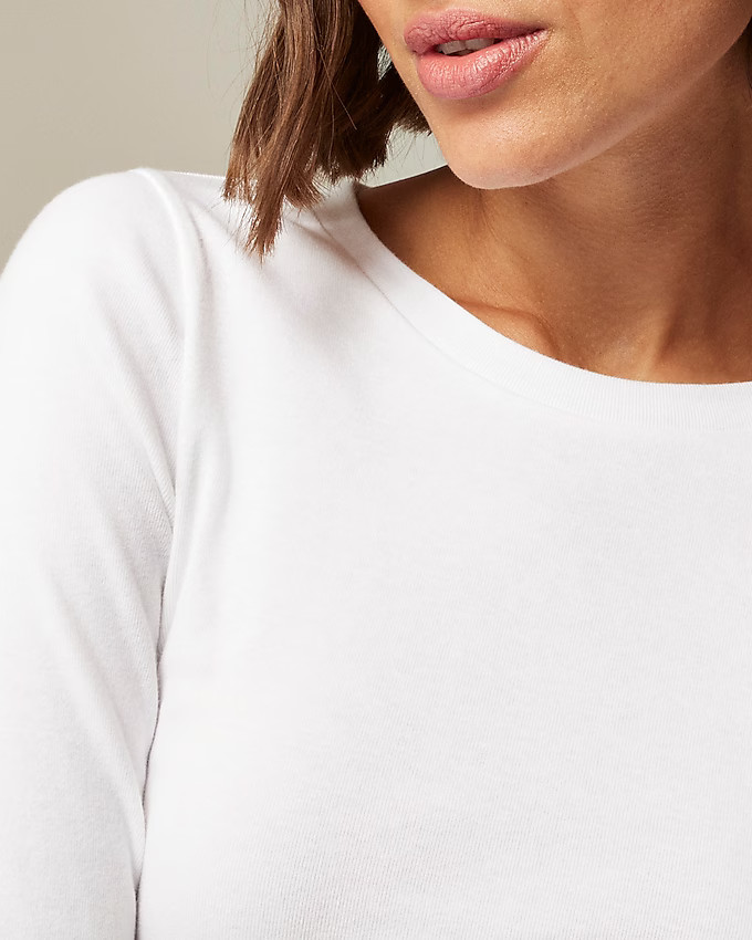 Perfect-fit long-sleeve crewneck T-shirt | J. Crew US