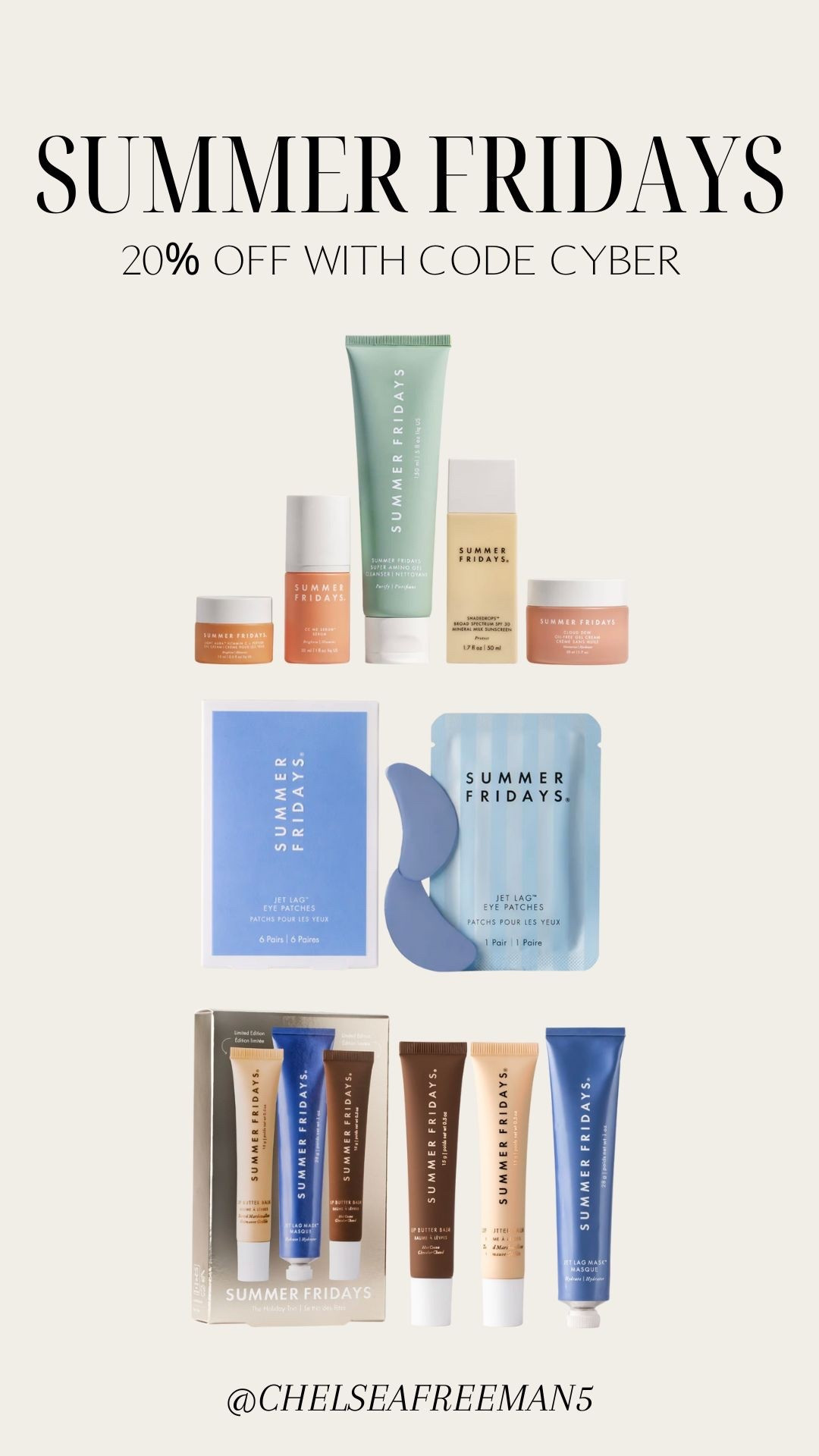 Summer Fridays sale - would be perfect for a gift! 

#LTKCyberWeek #LTKSaleAlert #LTKHoliday