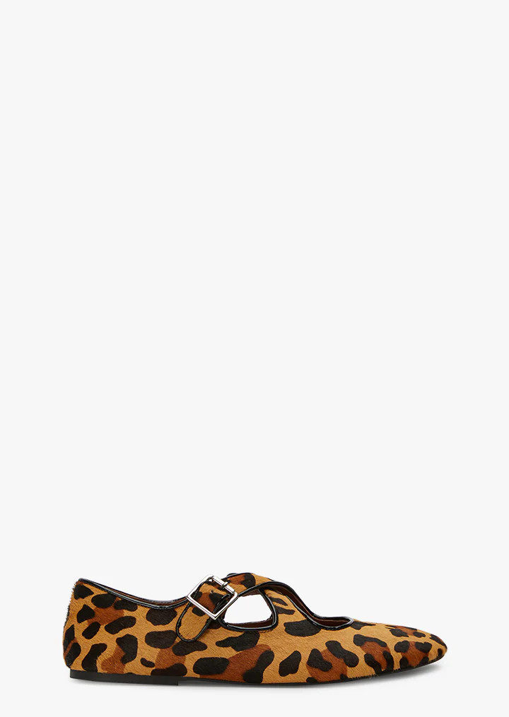 Matilda Leopard Pony Flats | Tony Bianco (Australia & New Zealand)