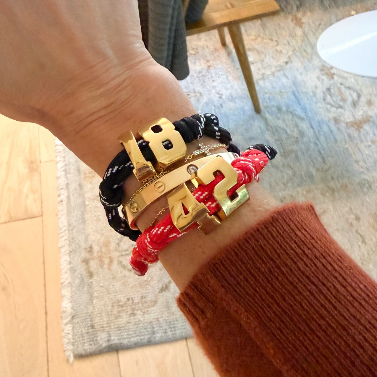 Loving these sweet bracelets with my kids jersey numbers! Comes with initials, too 💁🏻‍♀️

#LTKKids #LTKSeasonal #LTKFamily