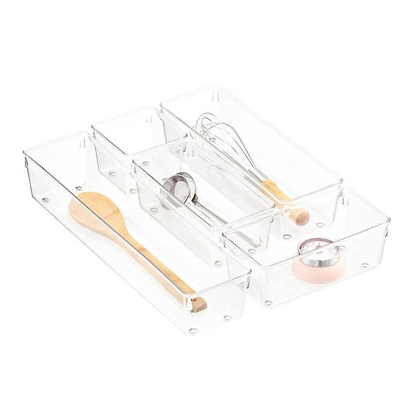 iDESIGN Linus Deep Drawer Organizer Clear | The Container Store