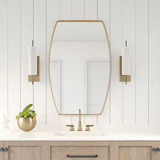MacLuu Oblong Metal Wall Mirror - Bed Bath & Beyond - 36638230 | Bed Bath & Beyond