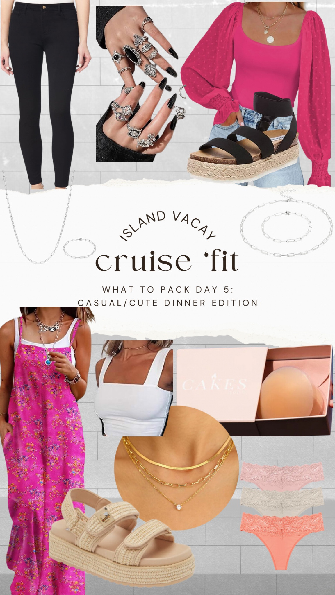 ✨pack for my upcoming cruise with me✨

For cruise dinners, I always try to pack outfits that are super cute but still comfy. Here are 2 options that would be great for dinner on a cruise.

On some cruises, dinner nights are considered “elegant”, but for the majority of the time, comfy/cute works perfect for dinner ✨

#LTKstyletip #LTKSeasonal #LTKtravel