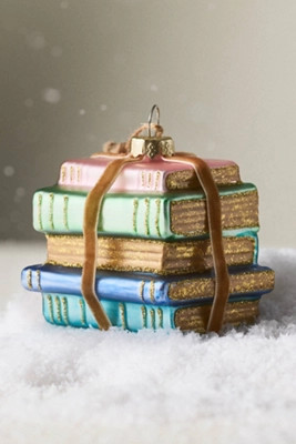 Book Stack Ornament | Anthropologie (US)