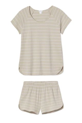 Pima Shorts Set in Field Gray | Lake Pajamas