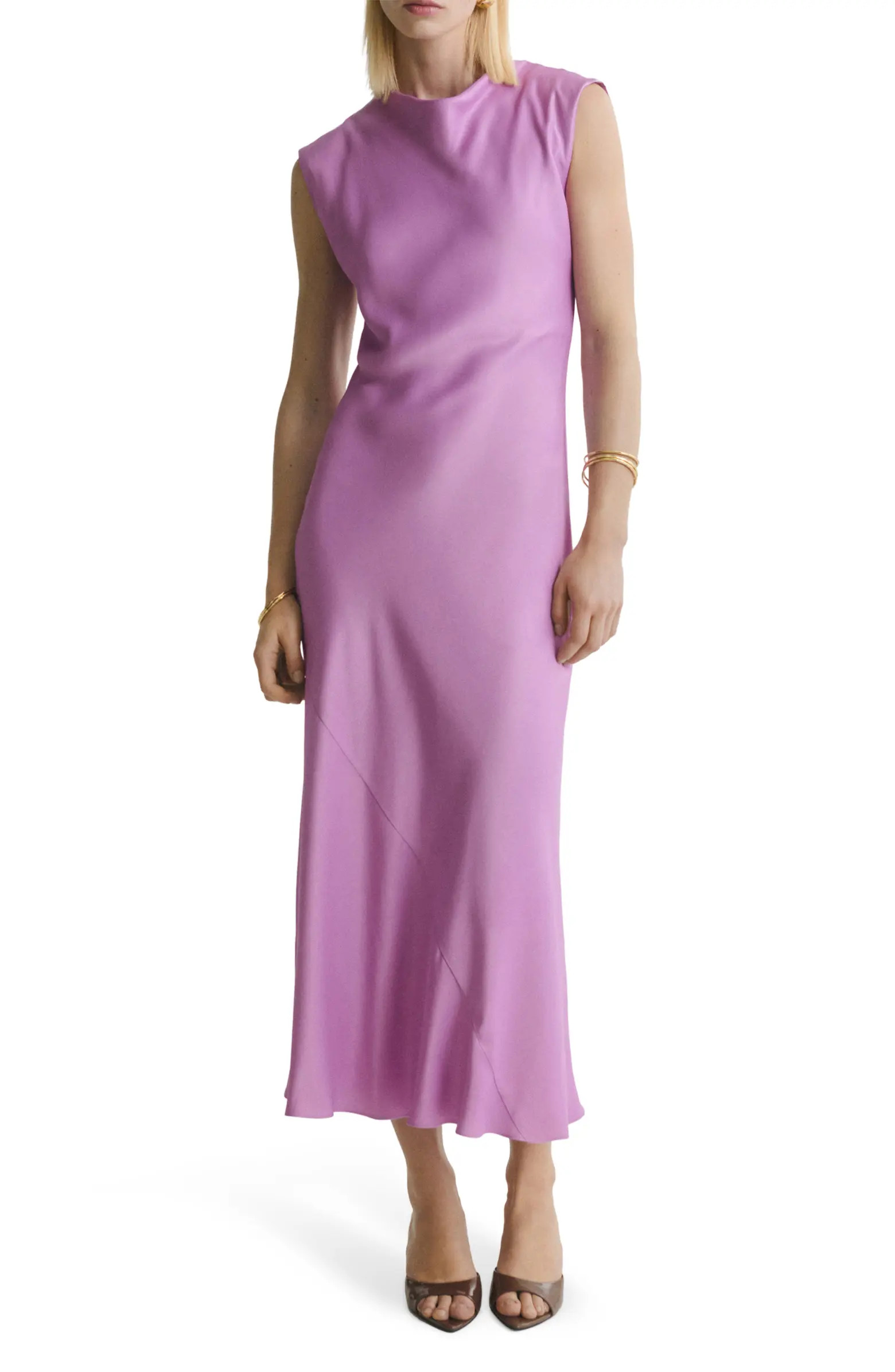 Satin Midi Dress | Nordstrom