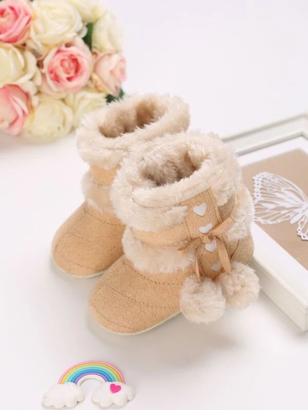 Baby Pom Pom Decor Snow Boots | SHEIN