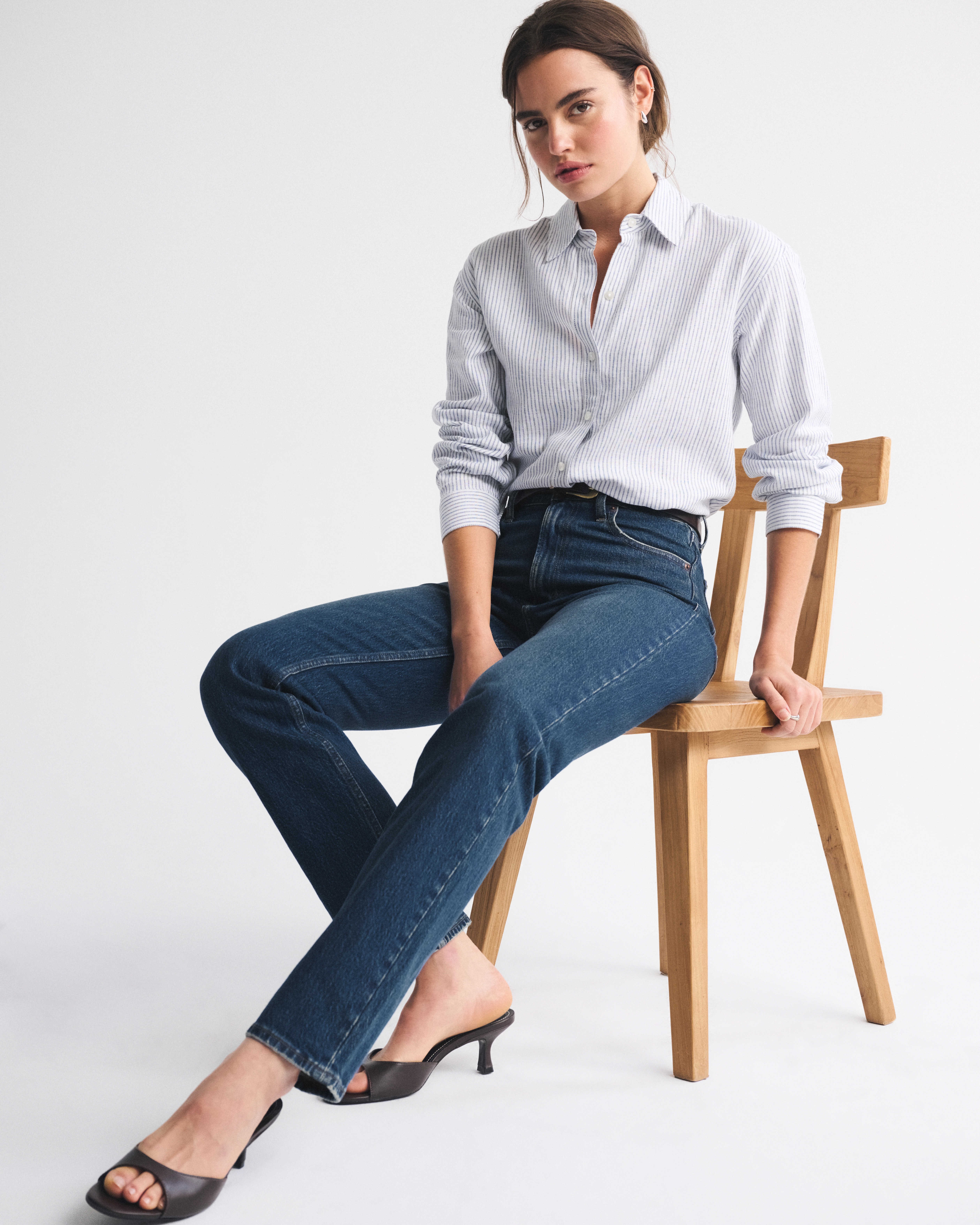 Ultra High Rise 90s Straight Jean | Abercrombie & Fitch (US)