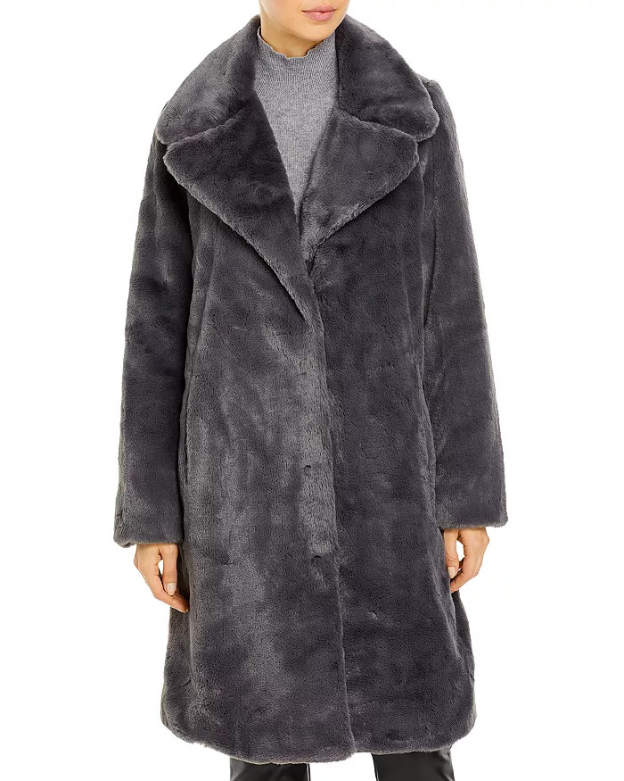 Faux-Fur Coat With Wide Lapels - 100% Exclusive | Bloomingdale's (US)