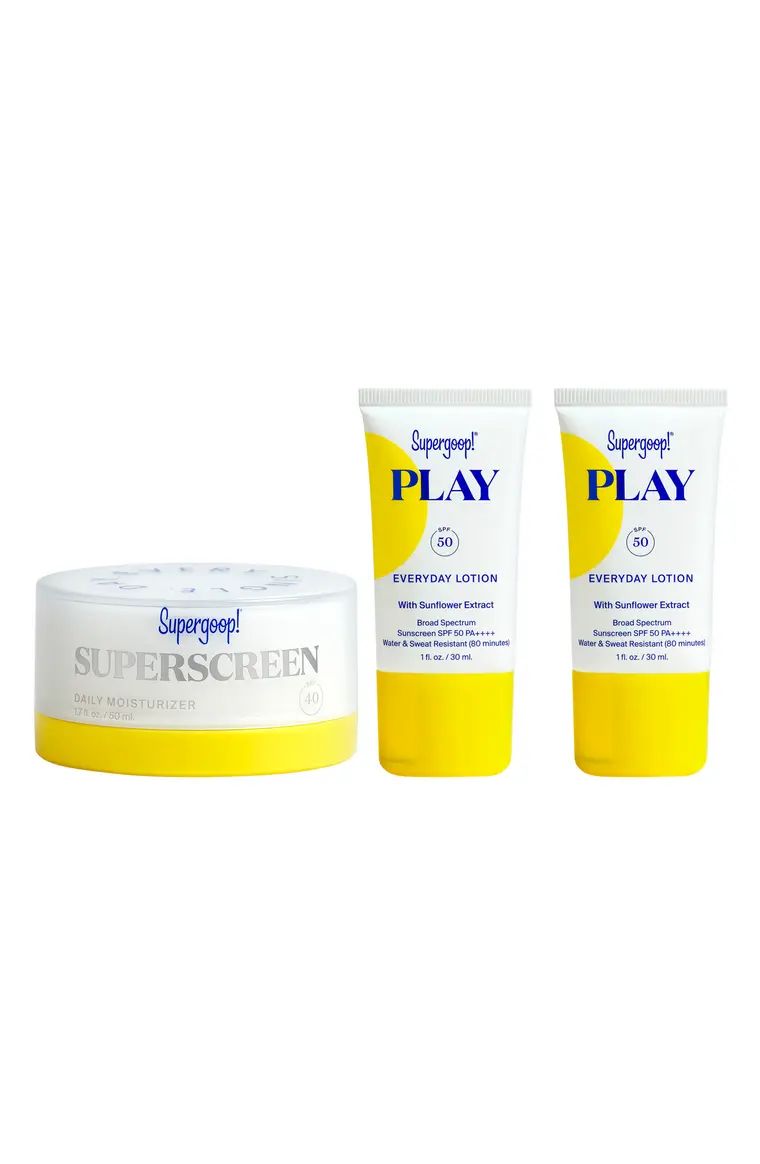 Supergoop! Superscreen Daily Moisturizer SPF 40 Sunscreen Set | Nordstrom