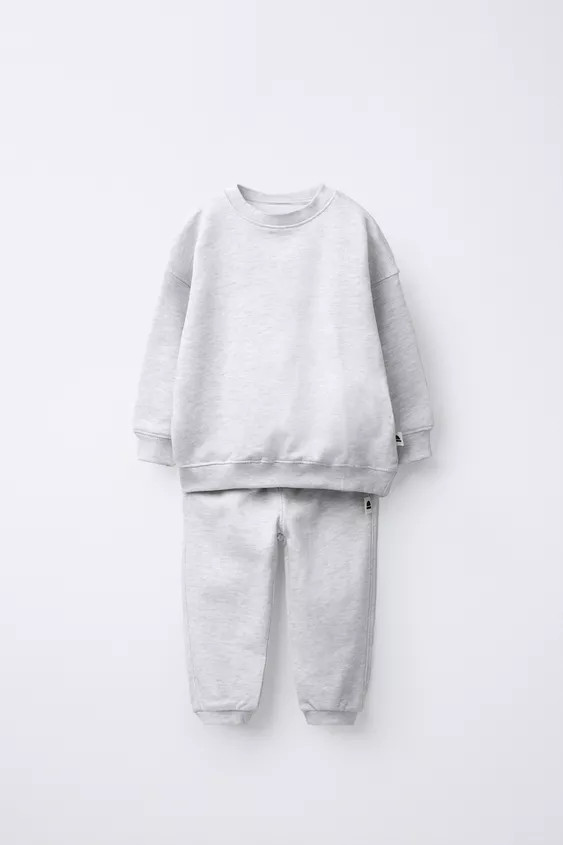 SWEATSHIRT AND JOGGER PANTS SET WITH TAG DETAIL | Zara US