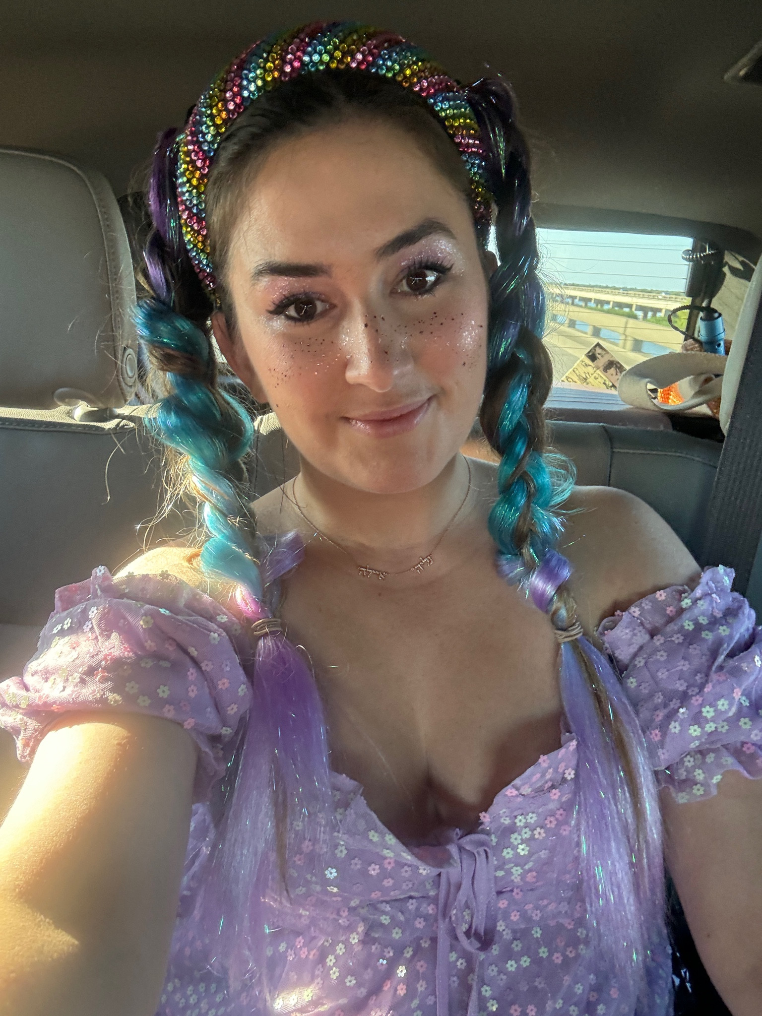 Concert or festival ready with rainbow hair & sparkle freckles!!

#LTKStyleTip #LTKBeauty #LTKParties