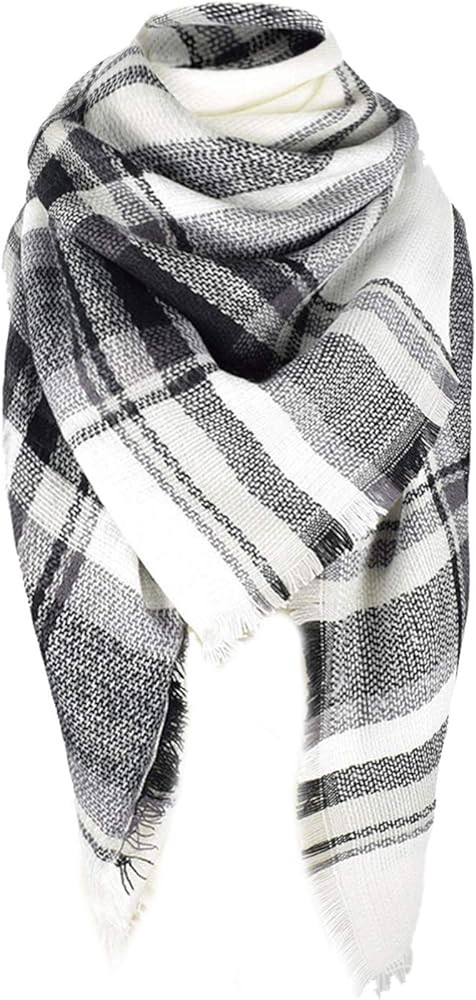 American Trends Womens Fall Winter Scarf Plaid Tassel Soft Warm Blanket Scarves Womens Shawl Wrap... | Amazon (US)
