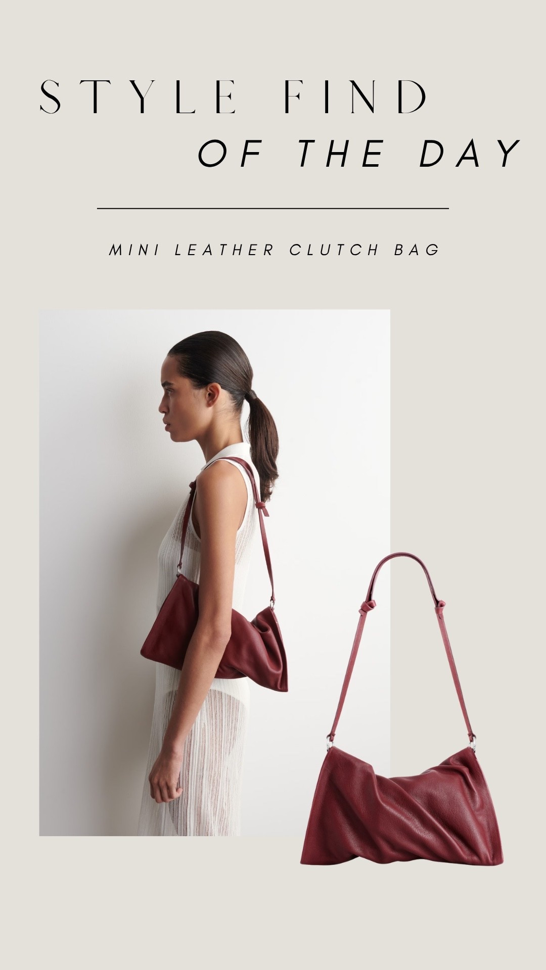 Mini leather clutch bag

#LTKbag #LTKspring #LTKeurope