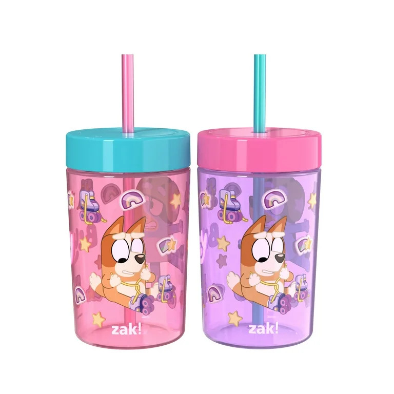 Zak Designs 2 Pack 16oz Tumbler Bluey Purple/Pink | Walmart (US)
