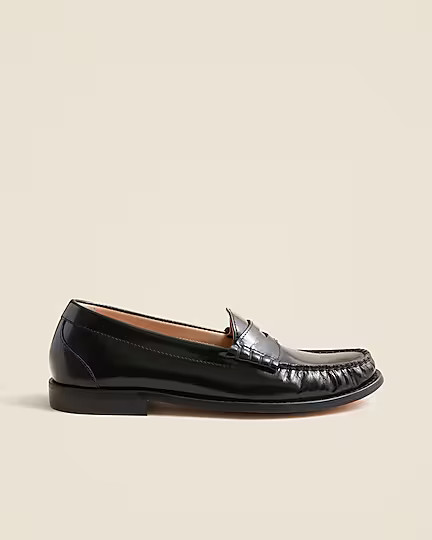 New Winona penny loafers in Italian spazzolato leather | J. Crew US