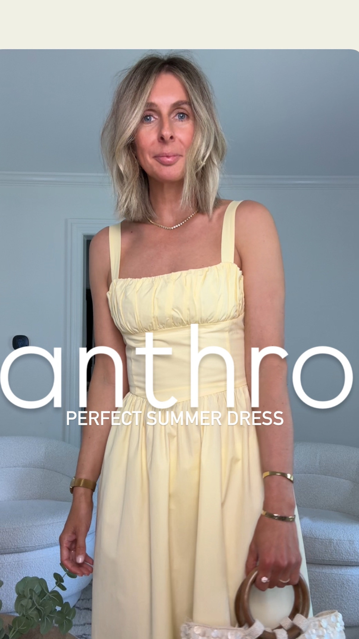 this dress!! i’m obsessed! annnd, it’s 20% off when you shop here on ltk ! 💛 // butter yellow. beautiful shape. 100% cotton. great price!! // we’re going to wear to weddings, on vacation, and to those special summer parties we’re all excited to attend. // i just paired it with my favorite zara shoes. (target have a great dupe that i know many of you already have.) // also, i should have worn nude undies, i have on white and you can see them slightly. // wearing size small. // last thing…i obviously can’t keep everything i share, not only would it be $$, it’s gluttonous. this dress tho…this is staying with me! 💛



effortless style + daily outfit inspo for over 40s. are you trying to rediscover your style, i got you. want to elevate your everyday looks, i got you. want easy, effortless style, i got you! come follow me @houseofmagpye 🫶

anthropologie dress, butter yellow, butter yellow dress, anthro sale, anthropologie, ltk sale, wedding guest, summer dress


#effortlessstyle #styleover40 #wedding guest

#LTKSaleAlert #LTKWedding #LTKSeasonal