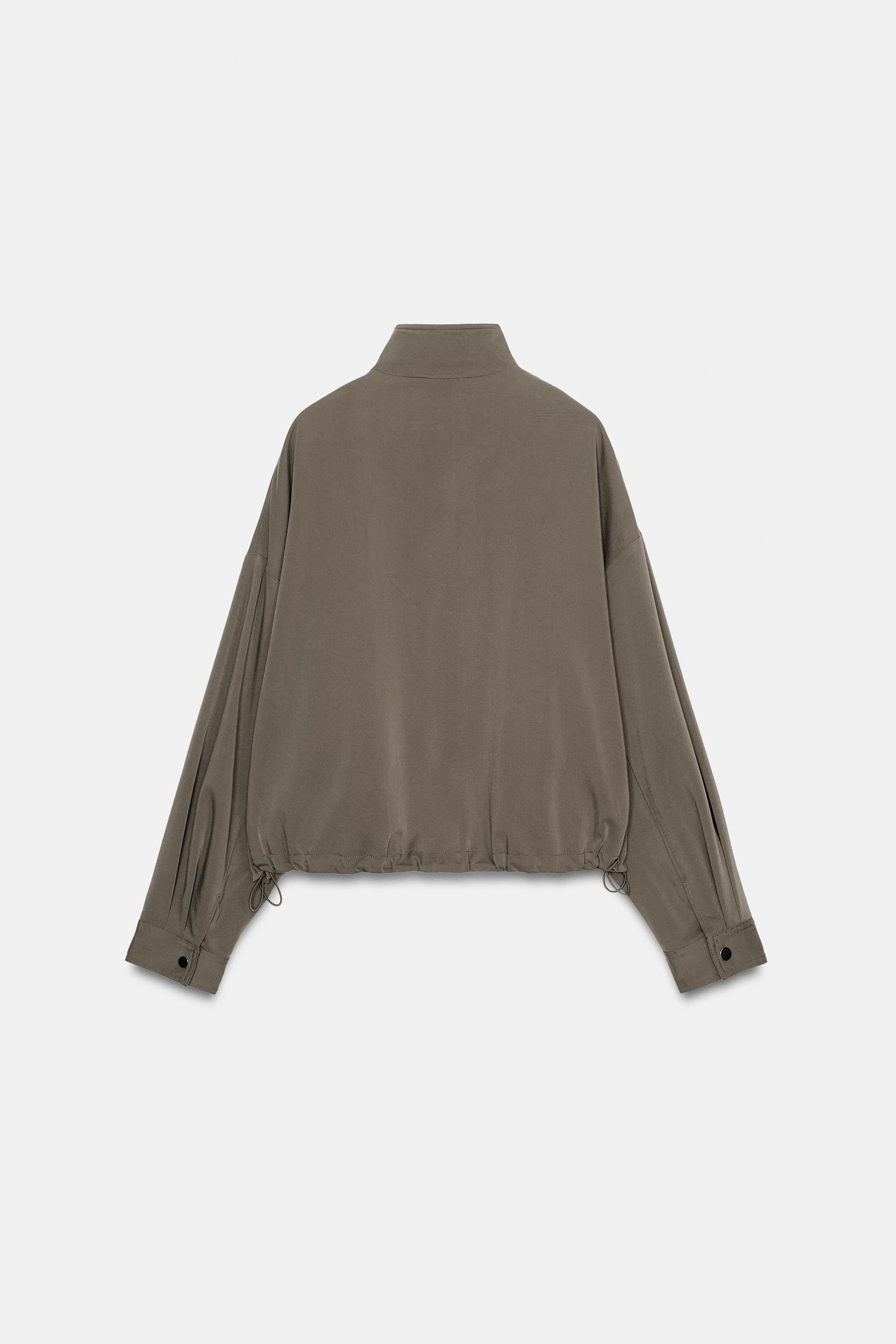 HIGH COLLAR BOMBER JACKET | Zara Canada