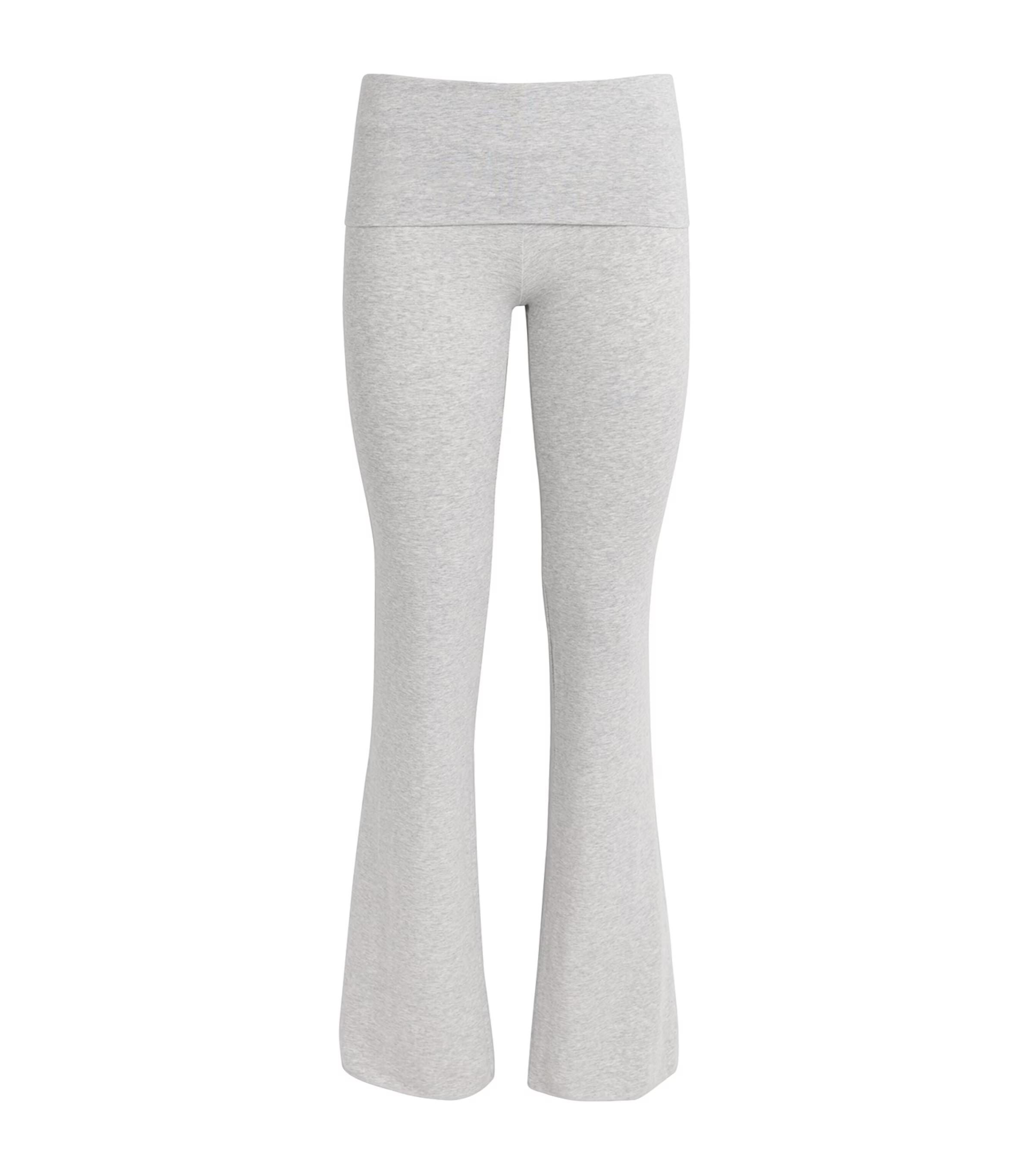 Skims Cotton-Blend Fold-Over Trousers | Harrods