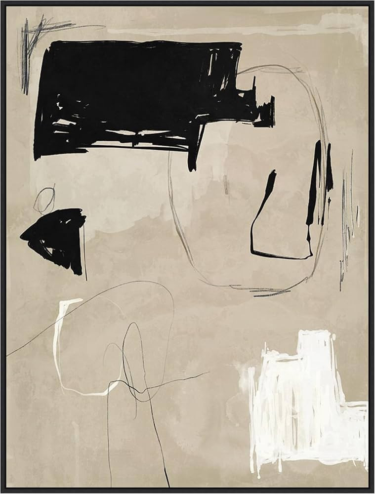 Amanti Art Framed Canvas Wall Art Print (32x42) Back To The Drawing Board III by Urban Road Float... | Amazon (US)