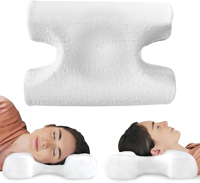 sleepwithme. Beauty Anti-Aging Travel Pillow - Compact Cooling Contour Memory Foam Pillow for Sle... | Amazon (US)