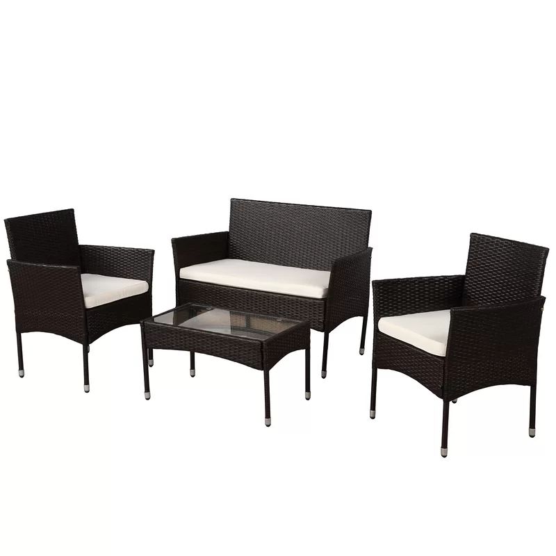 Brice 4 - Person Seating Group with Cushions | Wayfair North America
