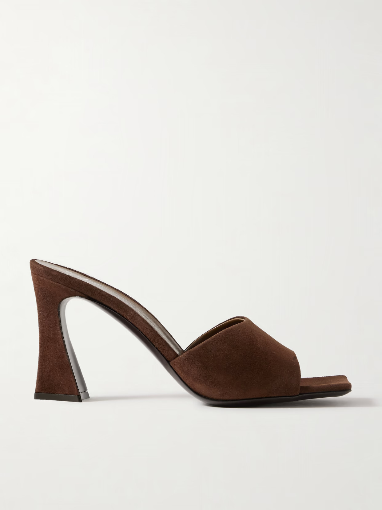 Giuseppe Zanotti - Marinetti Suede Mules - Chocolate - IT37 | NET-A-PORTER APAC